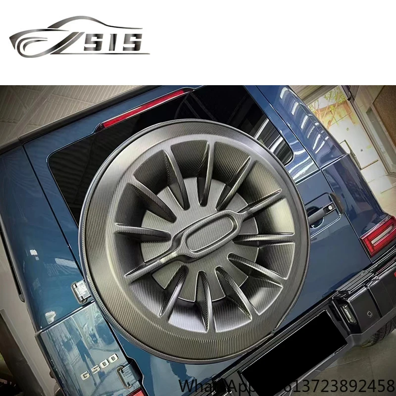 

G-Class W464 W463 Spare Tire Cover for 1990-2024 Year Carbon Fiber Material New Style Turbo Trunk Spoiler Covers Car Auto Parts