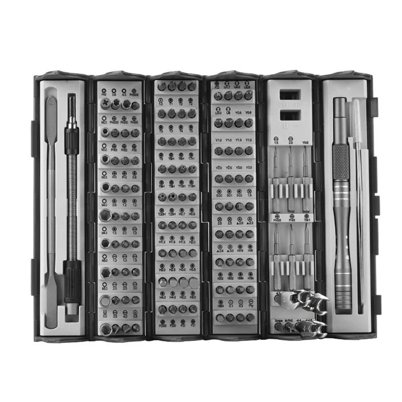 

A26I-128-In-1 Screwdriver Set Household Disassembly Maintenance Tool Cylinder Portable Plum Hexagonal Special-Shaped Set Easy To