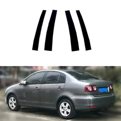 Fit For Volkswagen Polo Mk4 (9N)4-Door Sedan 2002-2010 Gloss Black Door Window Pillar Posts Trim Molding Cover Accessories
