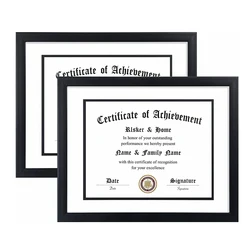 1PCS A4 8x12'' black wood Document frame 21x30CM Photo Frames Dual Purpose Put and Hang Certificate Frame Without Paper