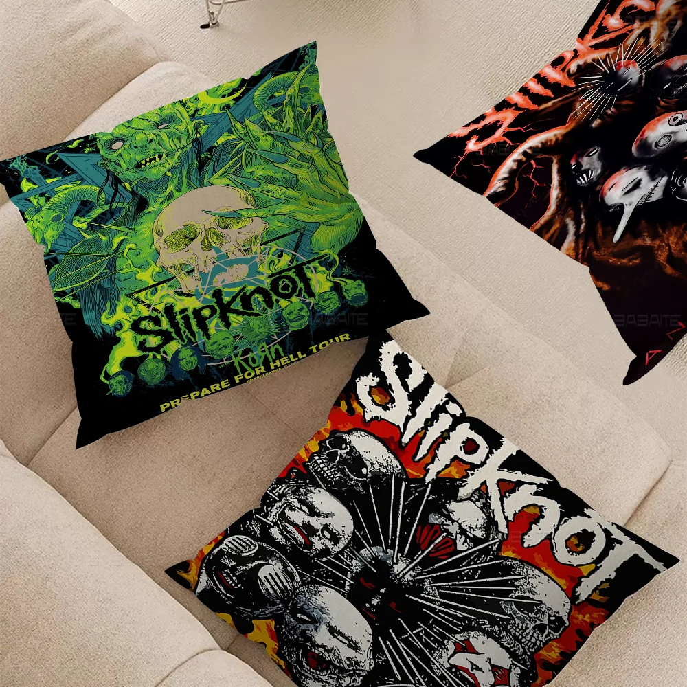 

Heavy Metal ROCK BAND Pillow Gift Home Office Decoration Pillow Bedroom Sofa Car Cushion CoverPillow Case