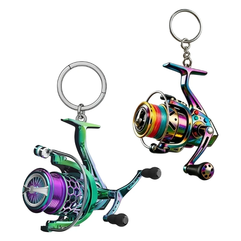 Maris fishing reel keychain charm