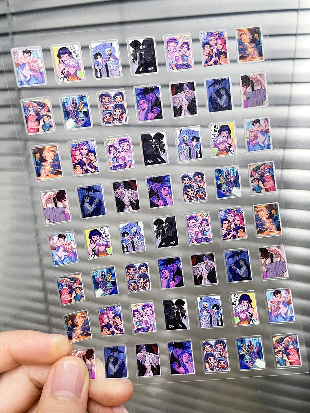 

Anime Korea Film Kpop Demon Hunters Self Adhesive Nail Sliders Diy Scrapbooking Phone Luggage Skateboard Suitcase Sticker