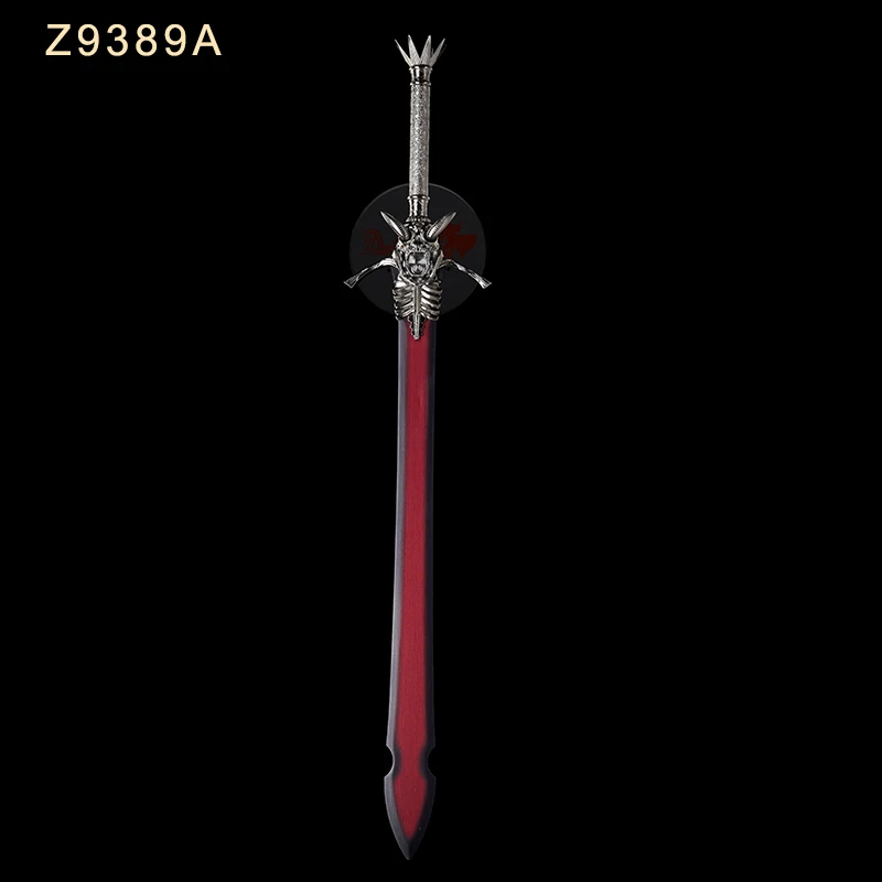 Replica Fashion Game Swords,Movie Western Props,Stainless Steel,Ghost Theme Sword,With Hanging Board,Non Sharp