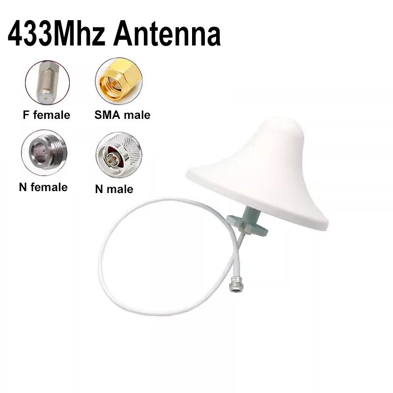 433Mhz Ceiling Antenna Indoor 433M Omni Antenna High Gain 8dbi With F SMA N 0.5M RG58