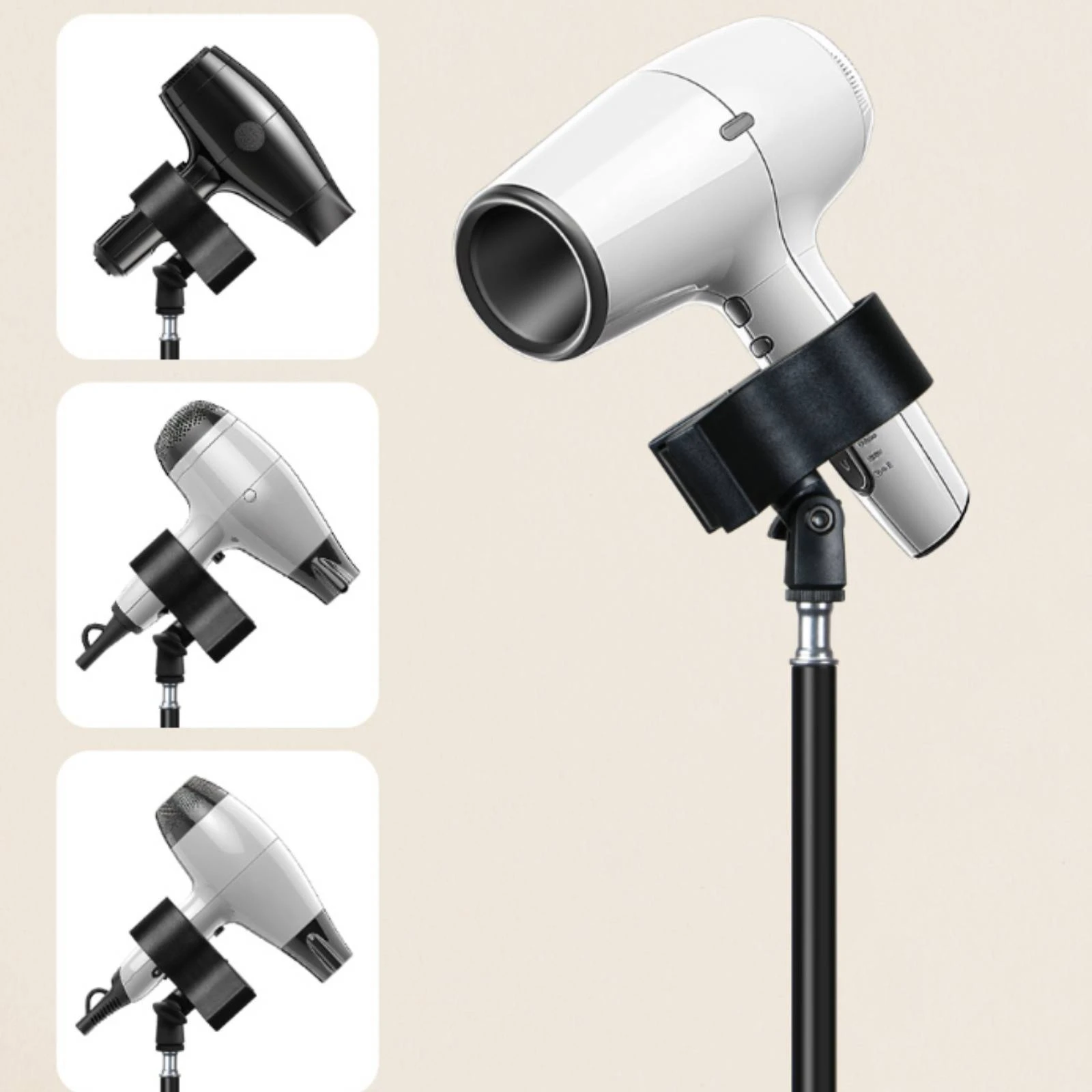 Tripod Hair Dryer Stand Metal Personal Care Equipment for Home Salon