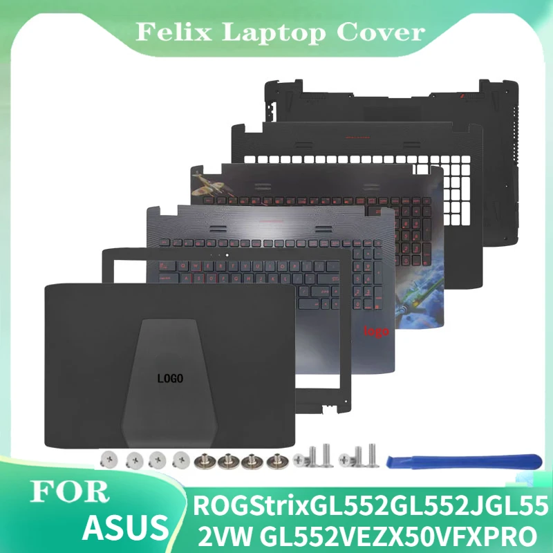 

NEW Rear Lid For ASUS ROG Strix GL552 GL552J GL552VW GL552VE ZX50V FX-PRO Laptop Back Top Cover Bezel Palmrest Upper Bottom Case