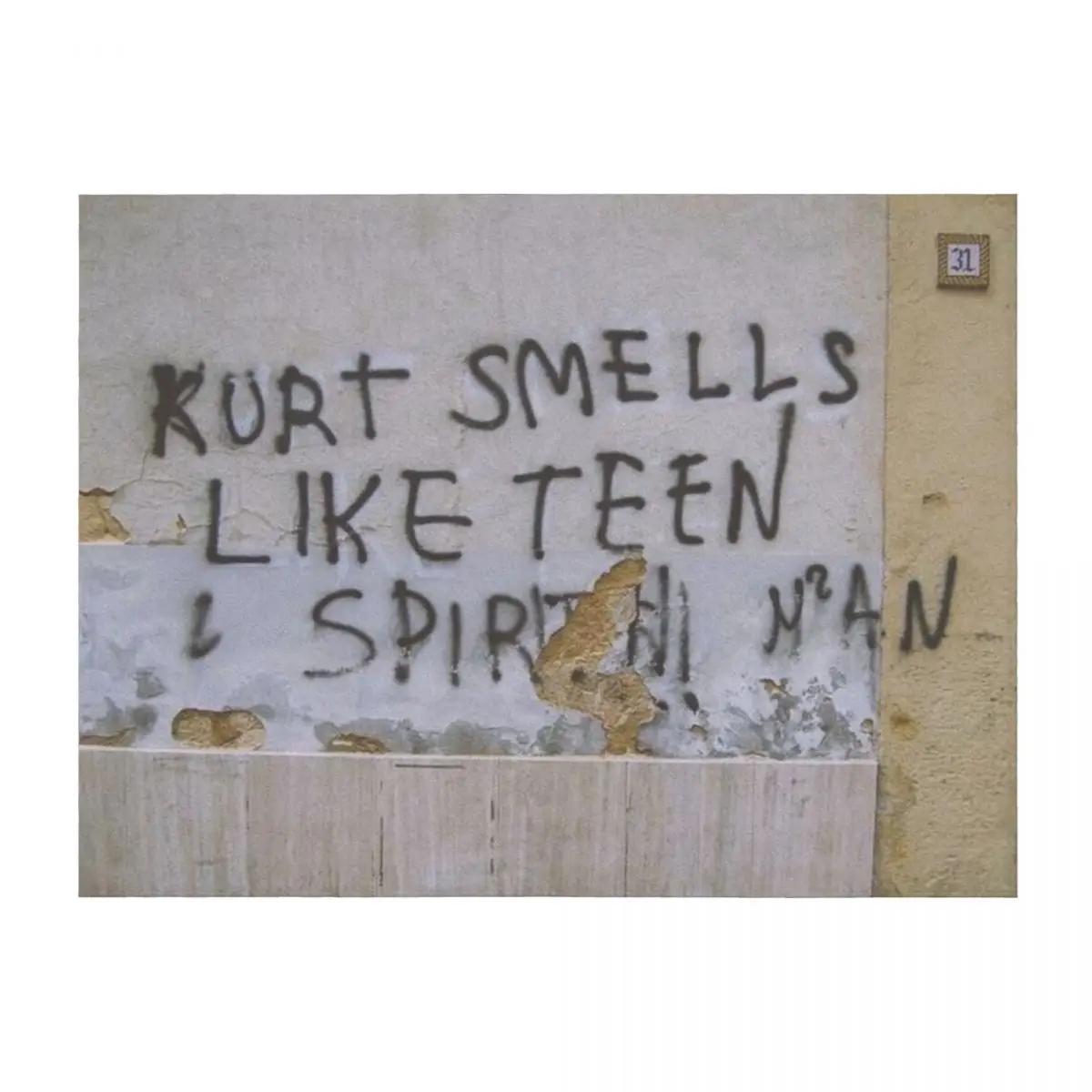 

Kurt Smells Like Teen Spirit Throw Blanket Plaid on the sofa For Baby for winter Luxury Throw Blankets