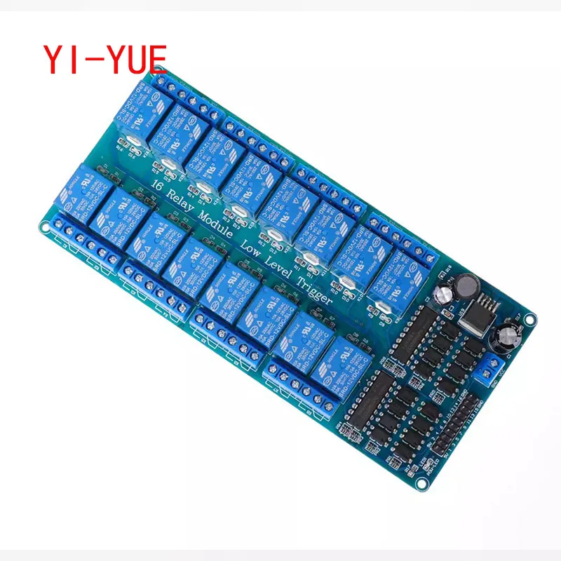 5V 12V 24V Relay Module With Optocoupler Relay Output 16Way Relay Module For Arduino PLC Automation Equipment Control