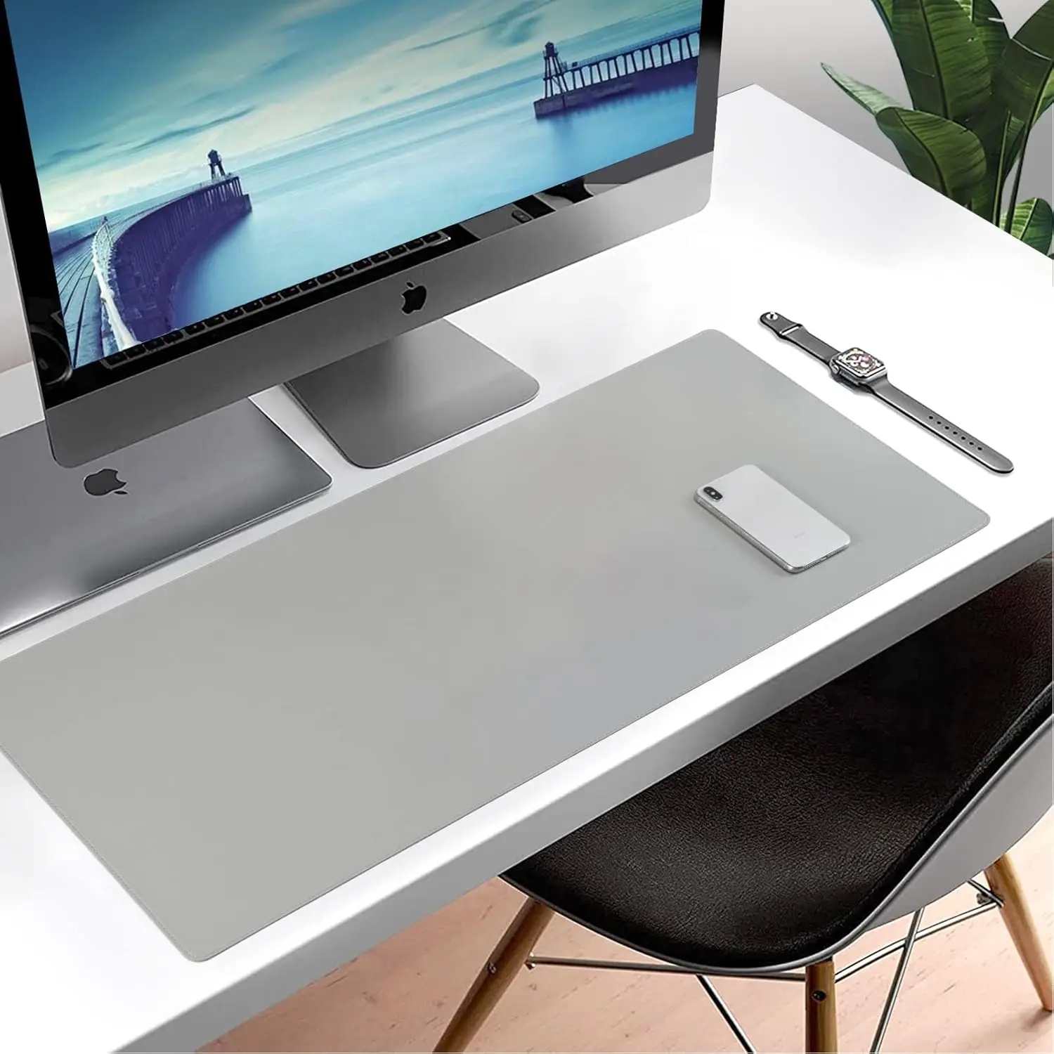 

Mouse Pad Large Office Desk Mat ,Waterproof PU Leather Desktop Keyboard Desk Pad Gaming Mousepad Desk Writing Pad for home