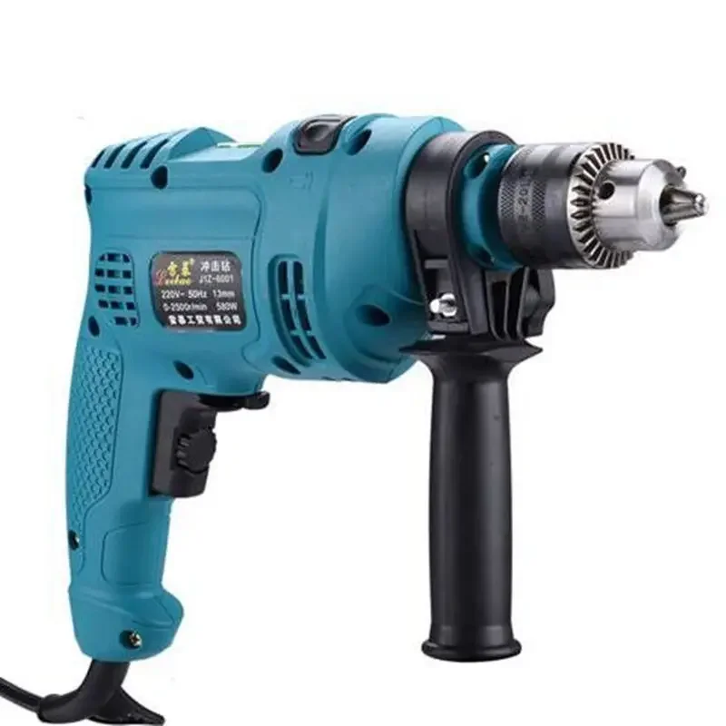 

Impact Drill Multifunctional Home Electric Screwdriver Variable Speed Reversible Tool Set Hammer Wall Drilling