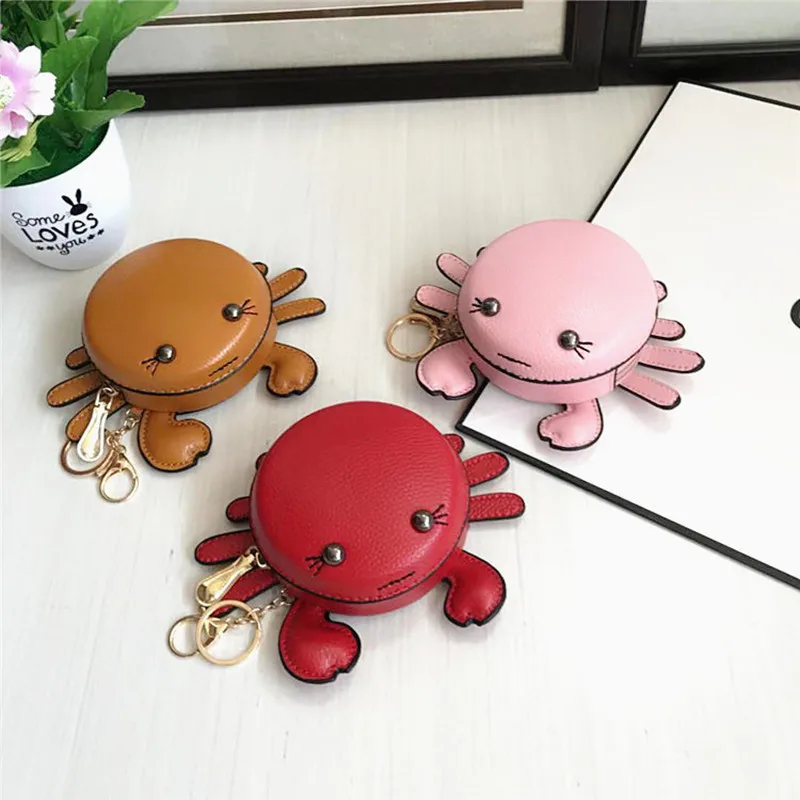 YoReAi New Fashion Woman Small Crab Coin Purse Girl Pendant Lipstick Bag Casual Student Clutch Card Holder Cute Trend Handbag