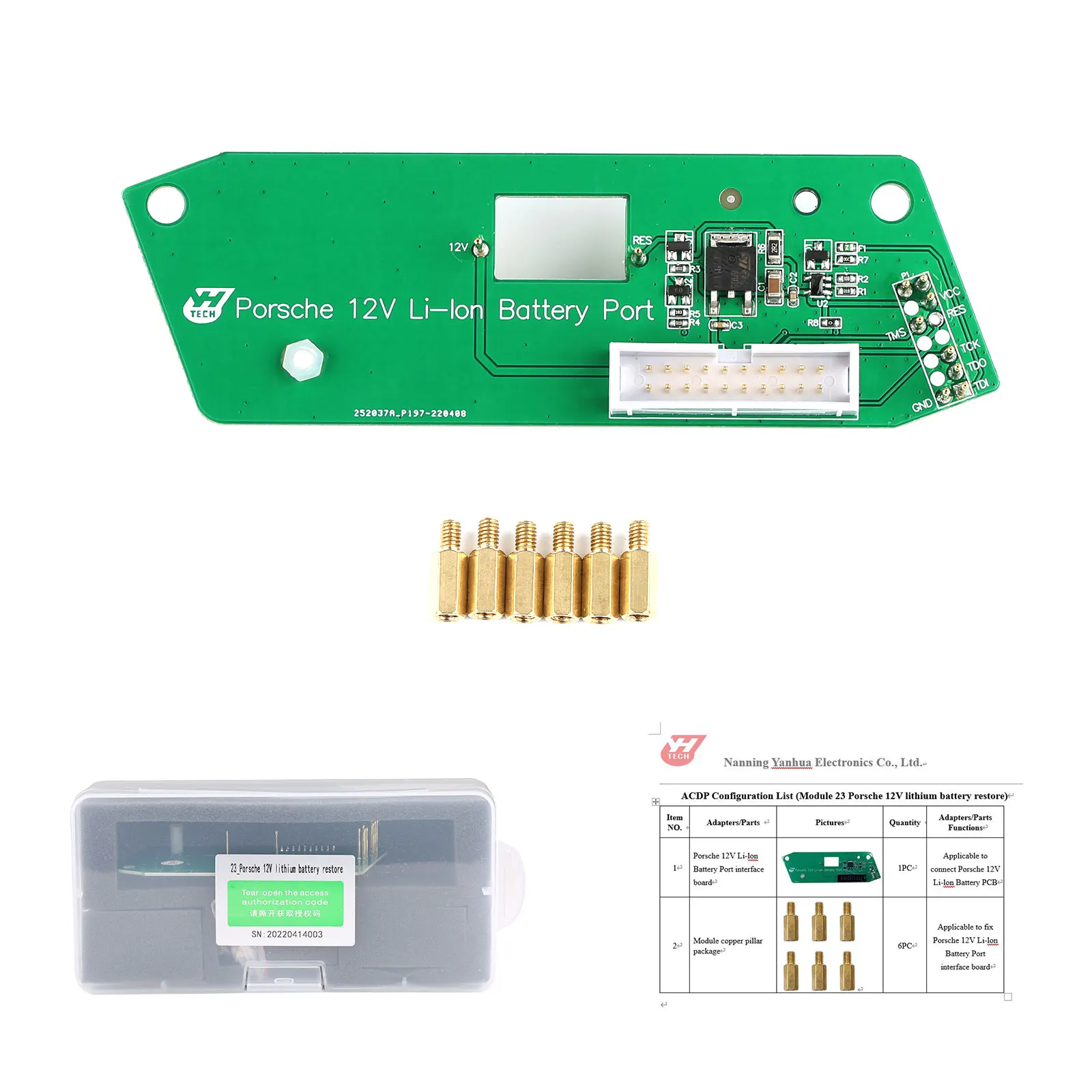 Yanhua Mini ACDP Module23 12V Lithium Battery Restore