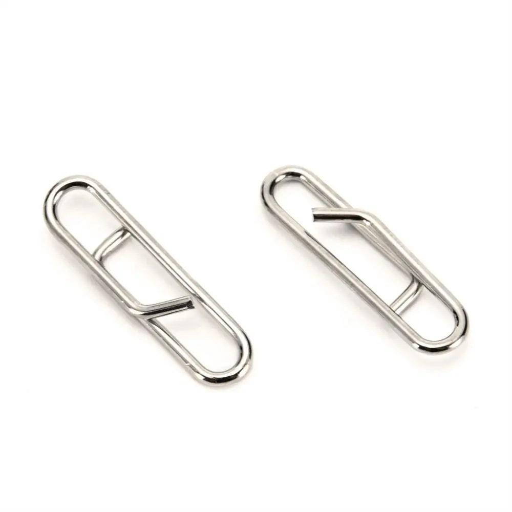 Connector Safety Stainless steel Lock Snap Connector Fishing Lure Connector Fishing Swivel Connector Fishing Interlock Snap