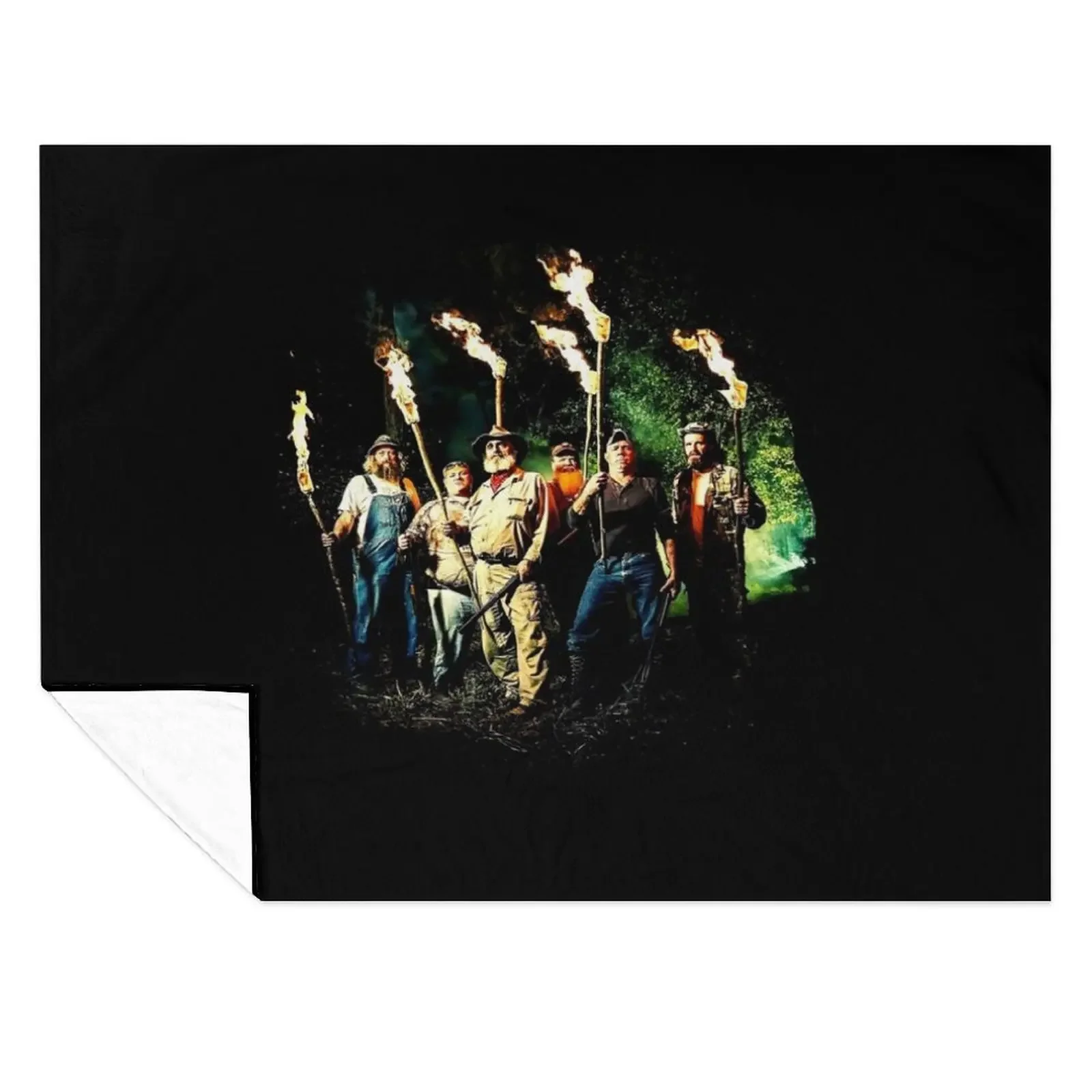 

Mountain Monsters American Cryptozoology Themed Reality Throw Blanket manga Thin Polar warm for winter Blankets