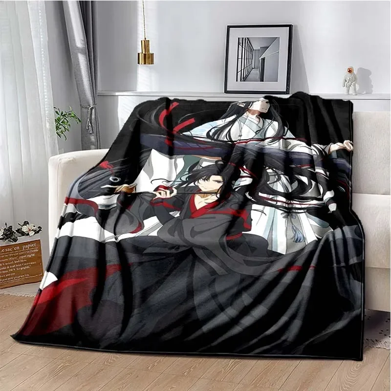 أنيمي غراندماستر من شيطاني زراعة الفانيلا الدافئة لينة رمي بطانية مو داو زو شي أريكة بطانية نزهة بطانية الفتيات هدية