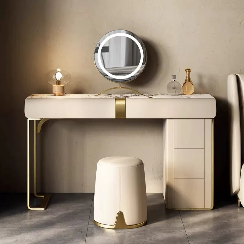 Gold Drawers Dressing Tables Italian Couches Sectional Seat Makeup Tables Shelves Workbench Penteadeira Bedroom Funiture