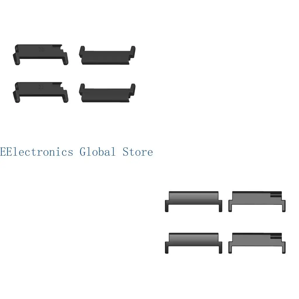 462B 22Mm Matte Metal Watch Strap Adapters, 2-Pair Package with End-Hole Forms for Hand-Operated Replacement Installation