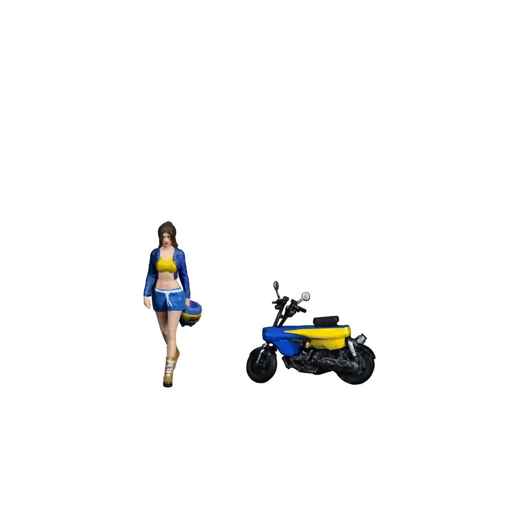 

Honda MOTO COMPO SPOON theme motorcycle girl doll set resin model