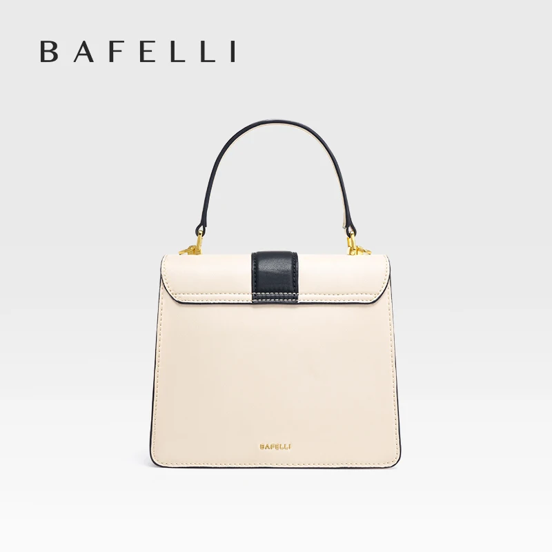 BAFELLI-Bolso de hombro de cuero para mujer, bandolera de diseñador, estilo gato, marca de lujo, 2024