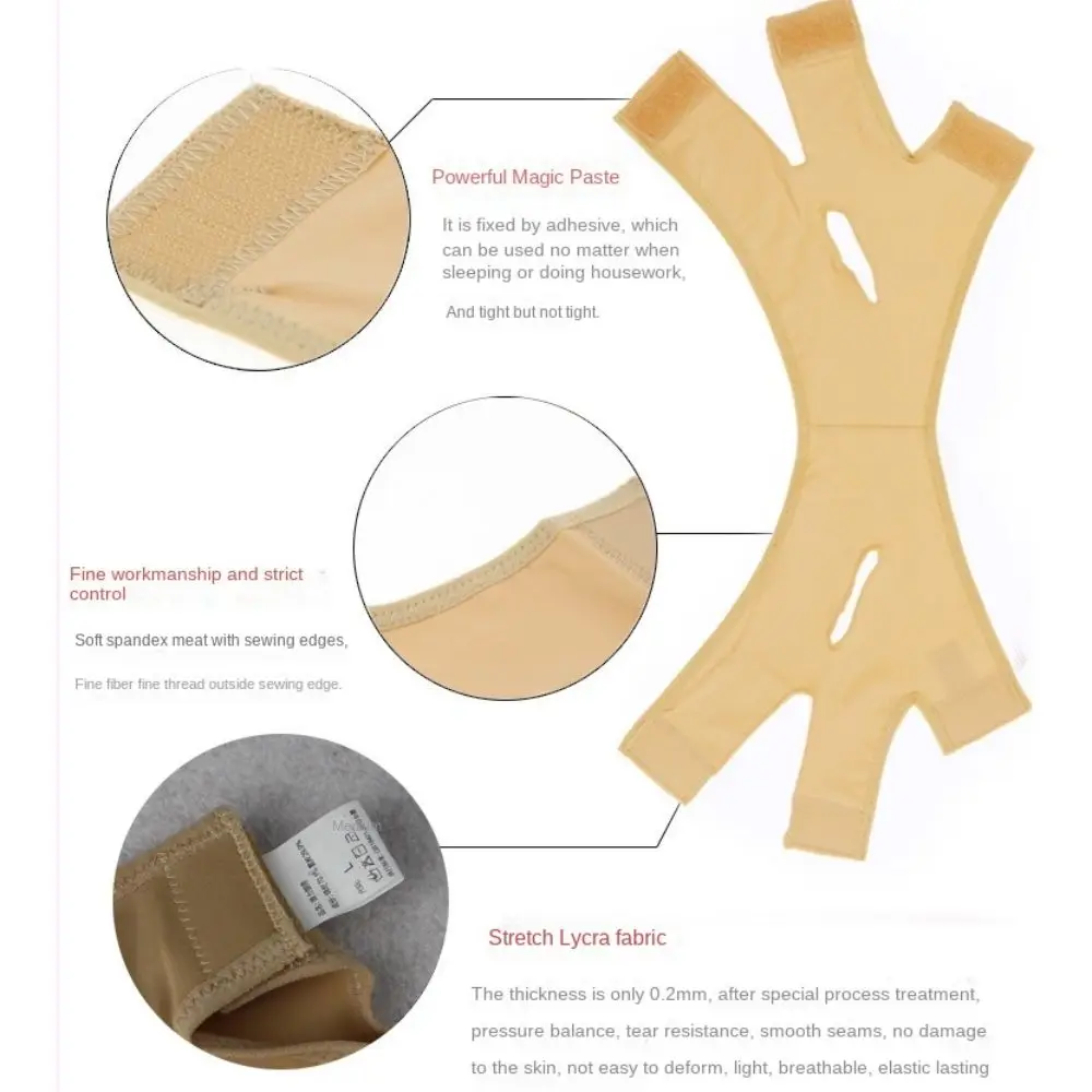 مرونة مرونة الوجه التخسيس ضمادة ضيقة لا الغنيمة رفع وظيفة الذقن الخد رفع حزام عدم الانزلاق العناية بالبشرة #3