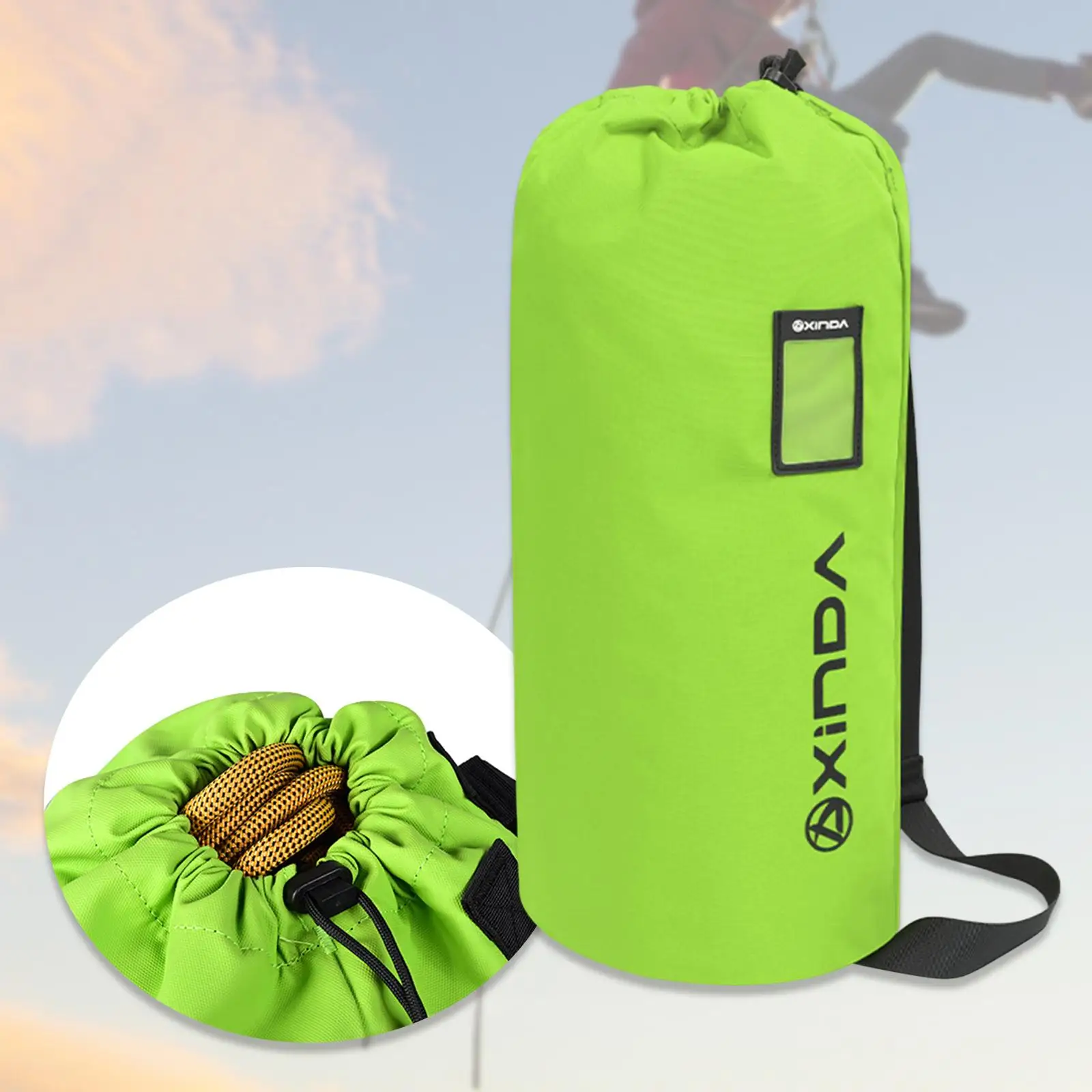

Rock Climbing Rope Bag Gardening Backpack Bucket Waterproof Hiking Throw Bag