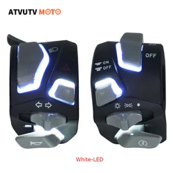 Motorcycle Switches LED Horn Button Turn Electric Fog Lamp Light Start Handlebar Controller Switch For NIU N1 N1S Scooter