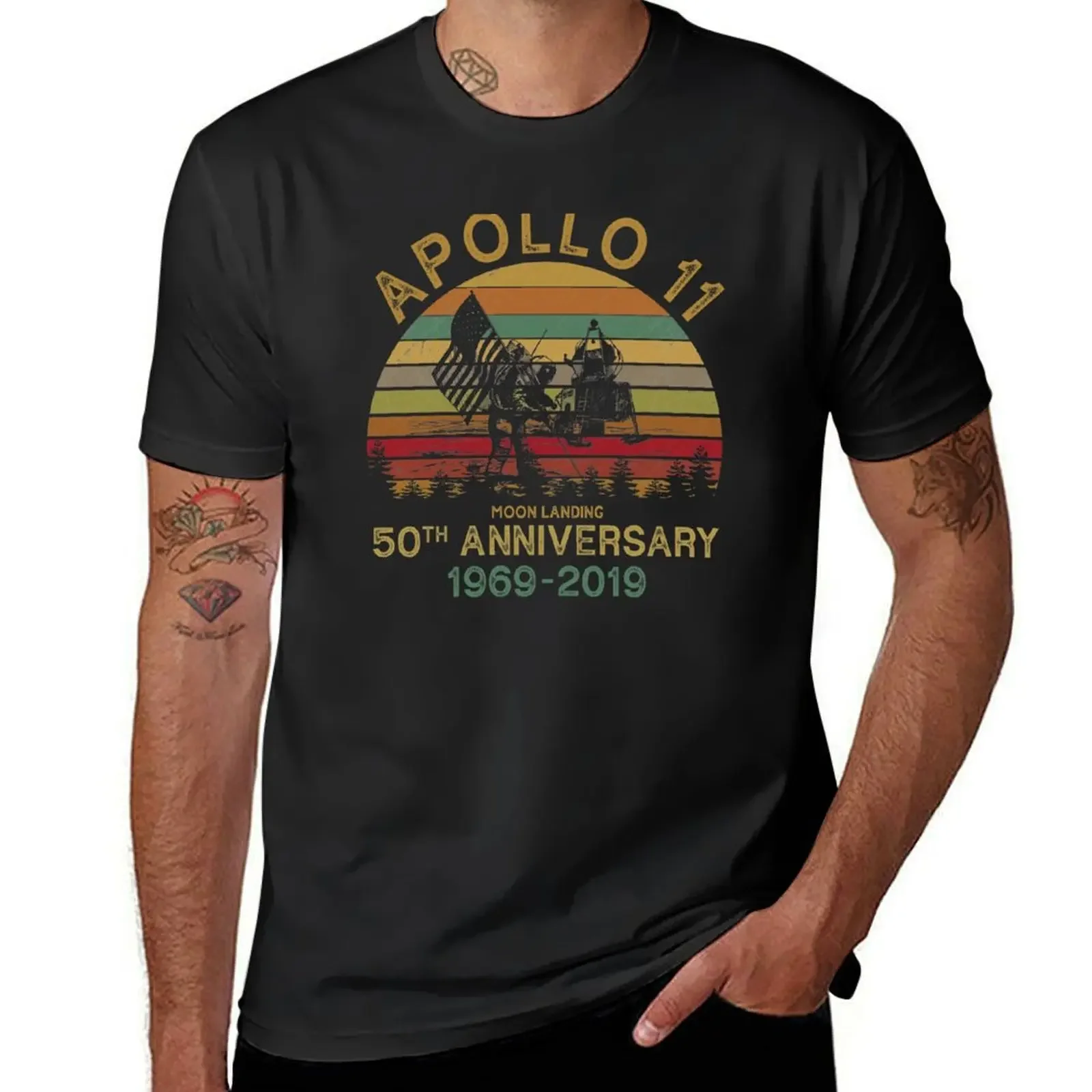 Apollo 11 50th Anniversary Moon Landing 1969 - 2019 Vintage T-Shirt man clothes mens graphic t-shirts