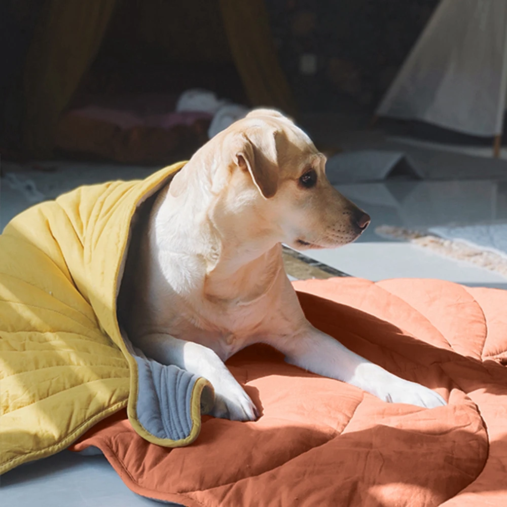 

Dog Cooling Leaf Mat Summer Pad Mat For Dogs Cat Blanket Sofa Infant Crawling Pad Floor Rugs Mat for Kids Living Room Decoration