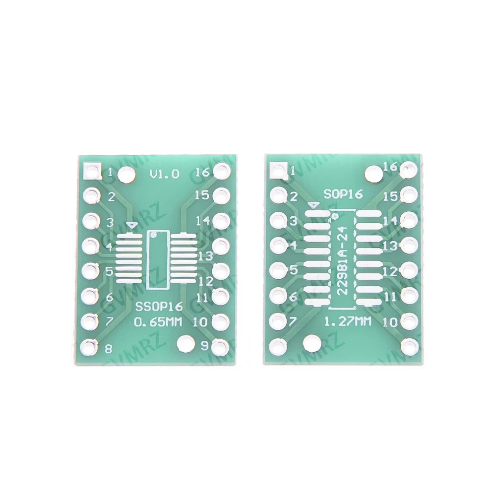 50PCS 0402 0603 0805 SMD to DIP FQFP to DIP PCB Adapter Board Kit for 0402/0603/0805 SOT23 SOT89 SOP TSSOP QFP IC Conversion 