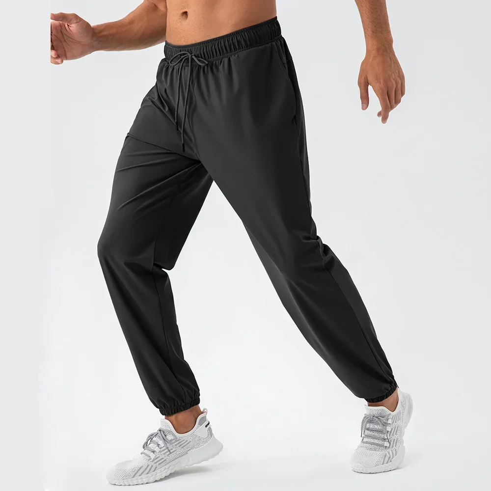 Training Pants Mens Sports Pants Quick-dry Running Fitness Gym Jogging Pants Elastic Outdoor Sweatpants Loose Casual Trousers