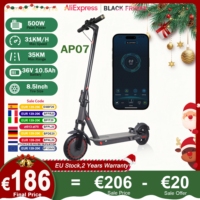 AOVOPRO AP07 Electric Scooter 600W Instantaneous Maximum Power 31KM/H 36V10.5Ah 35KM with Turn Signal Shock Absorption EScooter