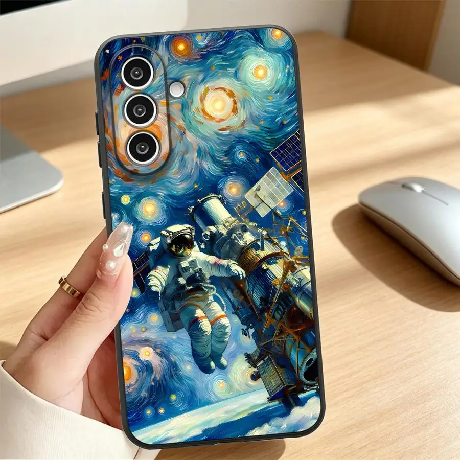 Case for Samsung Galaxy A57 A15 A53 A17 A06 A52 A36 A05 A73 A51 A25 A16 A37 A55 A23 Phone Cover A13 A50 A12 A70 A41 Cartoon Oil