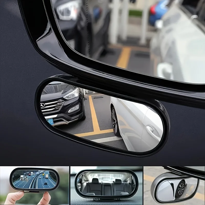 Auto Mirror Adjustable Wide Angle Side Rear Mirror Blind Spot Convex Mirrors For Car Reverse Parking Auxiliary Rear View Mirror
