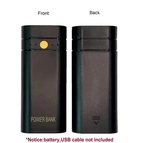 5 В 2 А 6000 мАч 2X 18650 USB Type-C зарядное устройство чехол DIY внешний аккумулятор для телефона электронная зарядка без батарей топ 8 5-вольтовая батарейка-таблетка - №2
