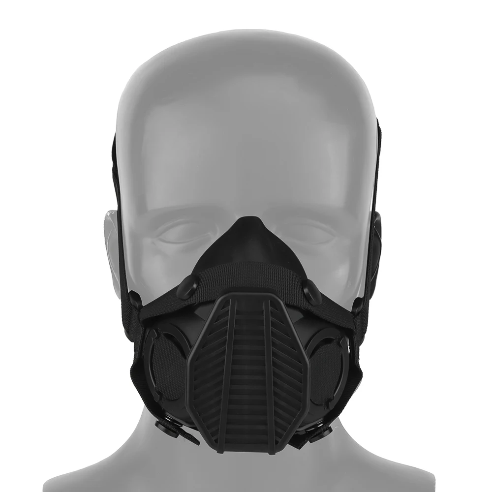 SOTR-Maske Special Operations Taktisches Atemschutzgerät mit MIC-Kommunikation Halbmaske HEPA-Filtration gegen Partikeln in der Luft