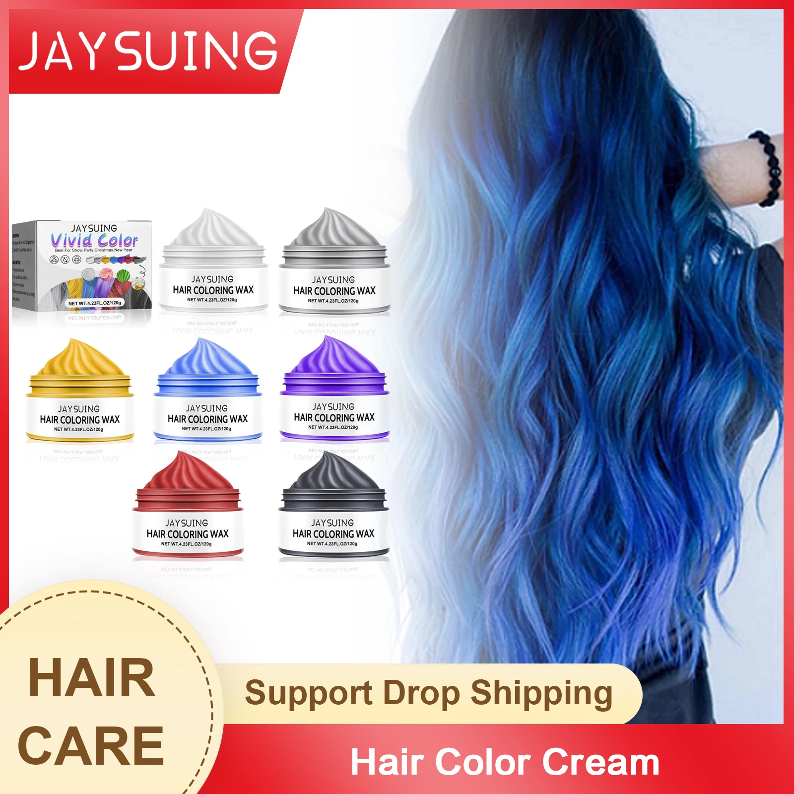 

Fashion Hair Color Cream Temporary Dyeing Instant White Roots Coverage Unisex Smoky Gray Punk Style Light Silver Hair Dye Tint