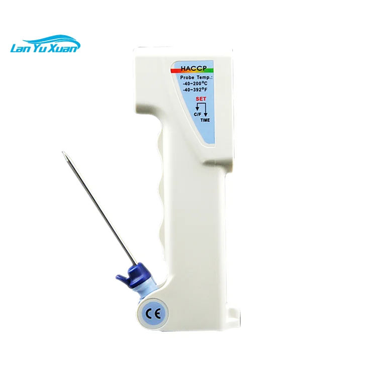 AZ8838 High Precision HACCP IR Meter Non-contact Plug in Industrial Sensor Digital Meat Thermometer With Probe