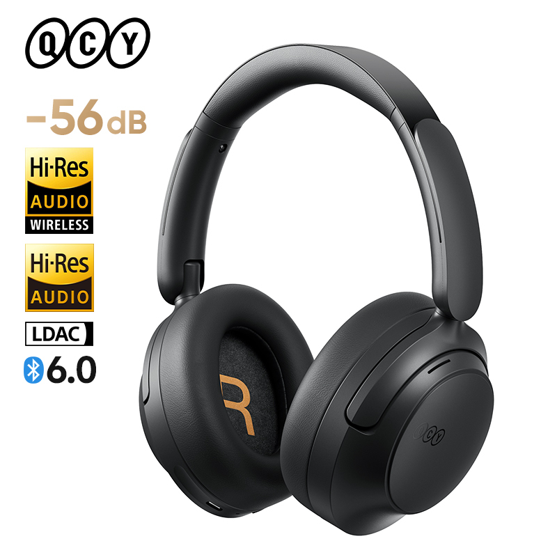  QCY H3S -56dB Adaptive ANC Over Ear Headphone Hi-Res LDAC Spatial Sound Wireless Earphone Bluetooth 6.0 Dual Driver 102H Headset 