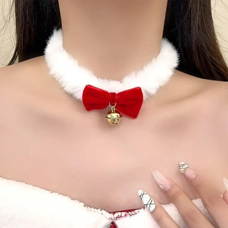 B95F ぬいぐるみネックレス クリスマスチョーカーネックレス 鎖骨ネックレス 女性と女の子用