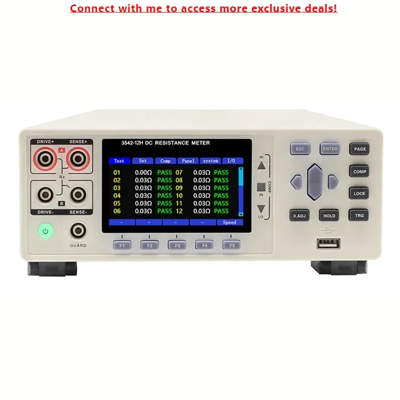 

CKT3542-12H 12 Channels Copper Wire Resistance Meter Measure Cables Ohmmeter