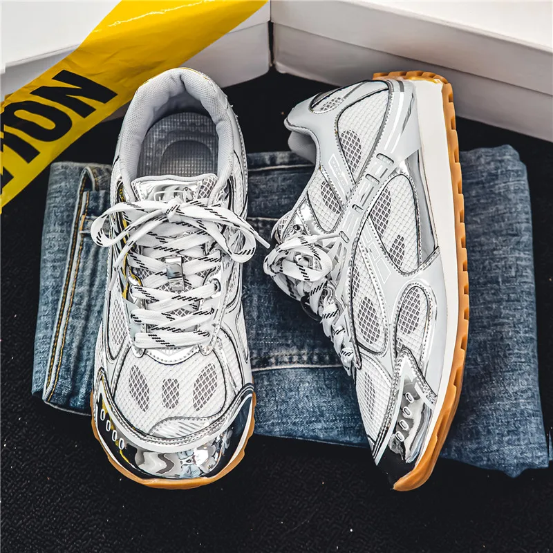 2024 New Fashion Spring Men Shoes Sneakers Mesh Men's Sports Shoes Casual Brand Luxury Shoes Fashion Running Walking Shoes