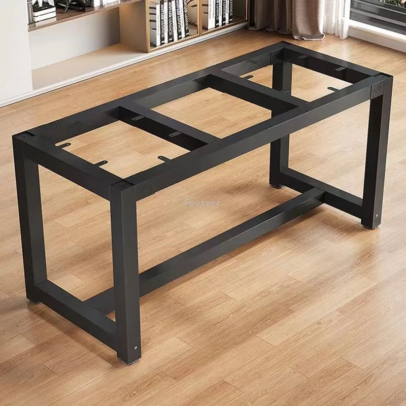 Wrought iron table legs bracket metal thickened dining computer rack table coffee rack thick
