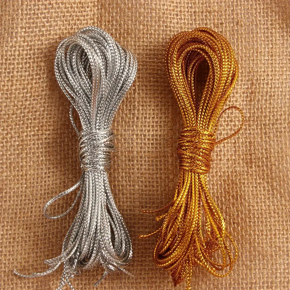 

1M/pc Hair Decoration Shimmer Braiding Hair Strings Dreadlock Beads Hair Accessories Braided Elastic Rope