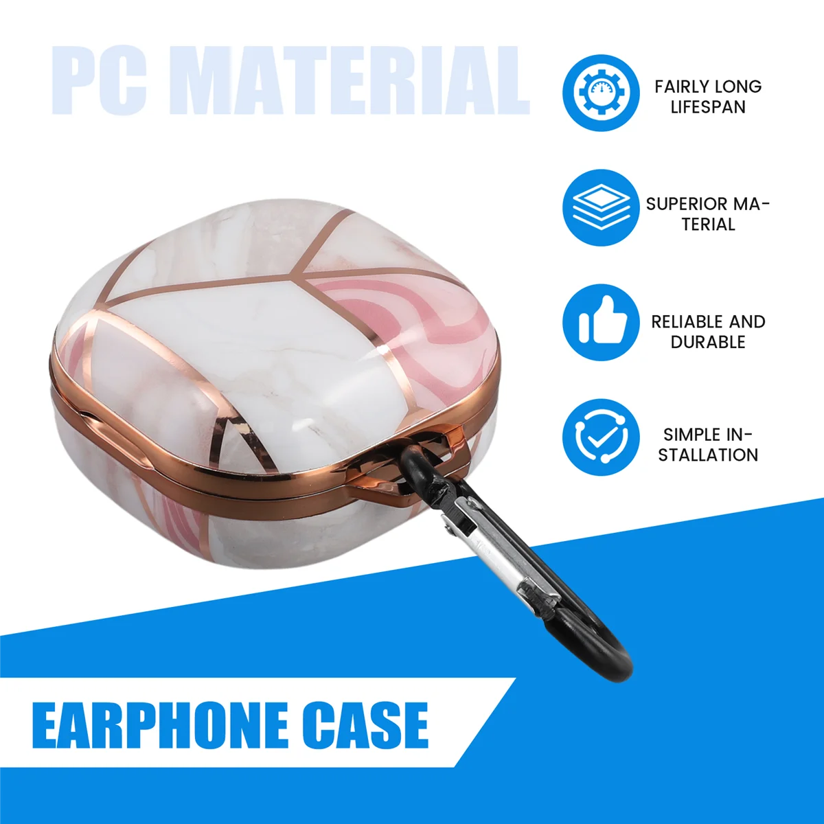 حافظة سماعة أذن فاخرة مطلية بالكهرباء لهاتف Samsung Galaxy Buds Live_BSH