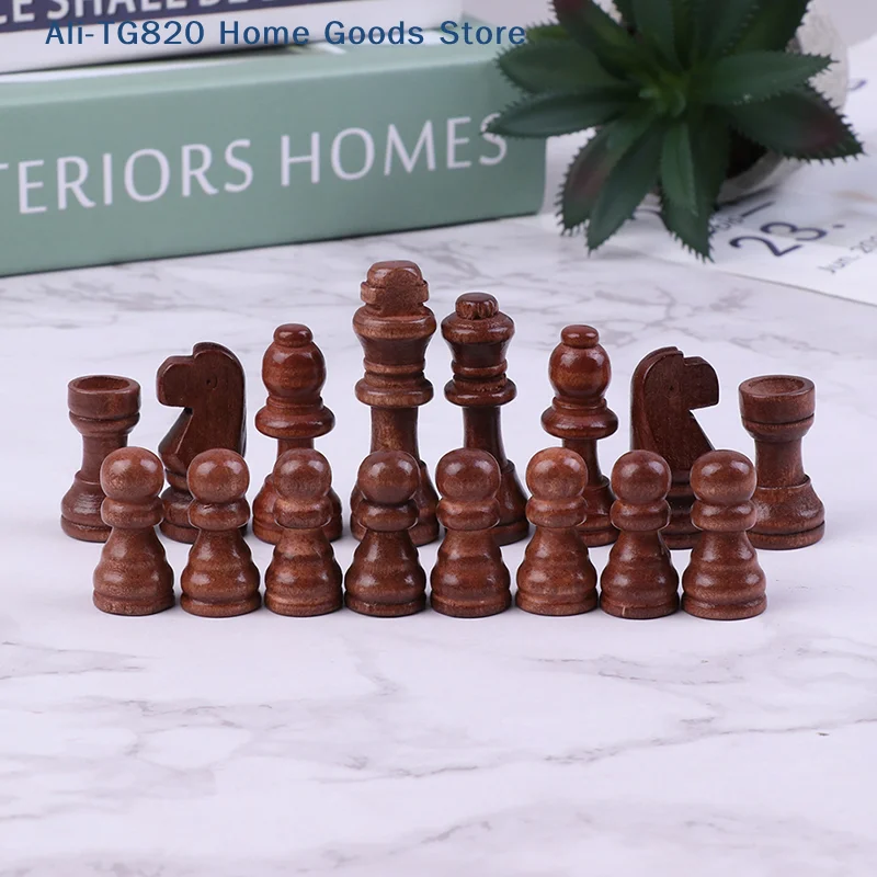 [TG820]32Pcs/Set 2.2 Inch Wooden Chess Pieces International Word Chess Game Chess Piece Entertainment Accessories