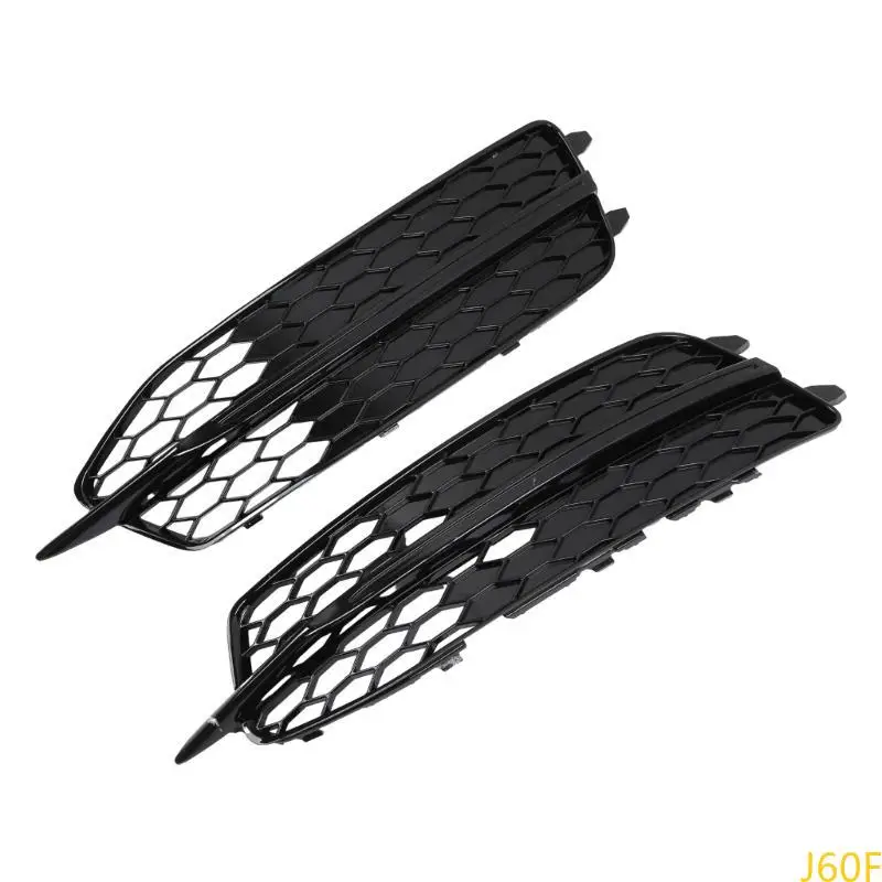 

J60F Car Fog Light Cover Vent GrillesCompatible for C7 4G0807681D 4G0807682D Auto Front Lower Bumper Driving Lamp Frame Cover