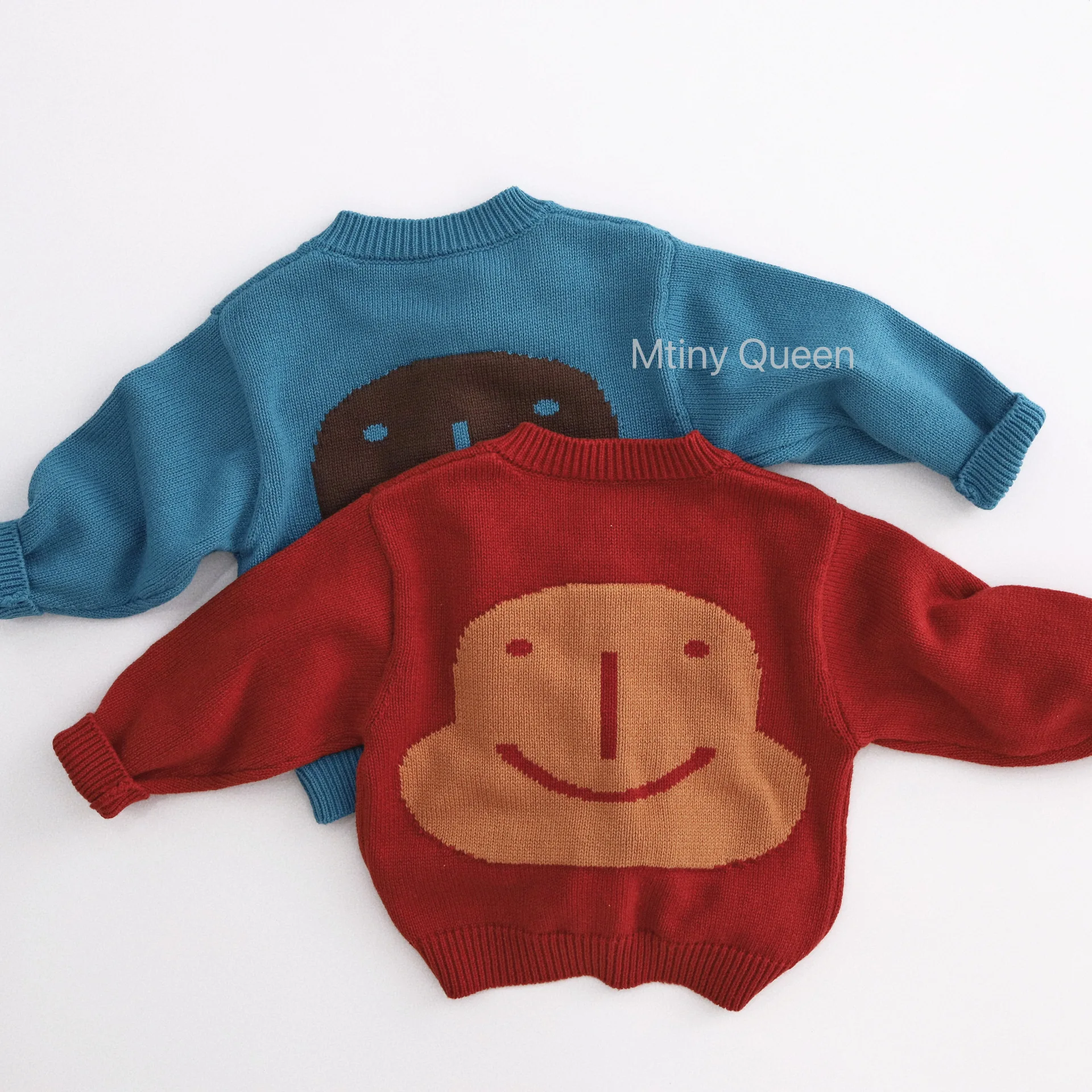 2026 Autumn New Children Long Sleeve Knitted Coat Girls Cartoon Print Sweater Cardigan Boys Casual Knitwear Kids Clothes
