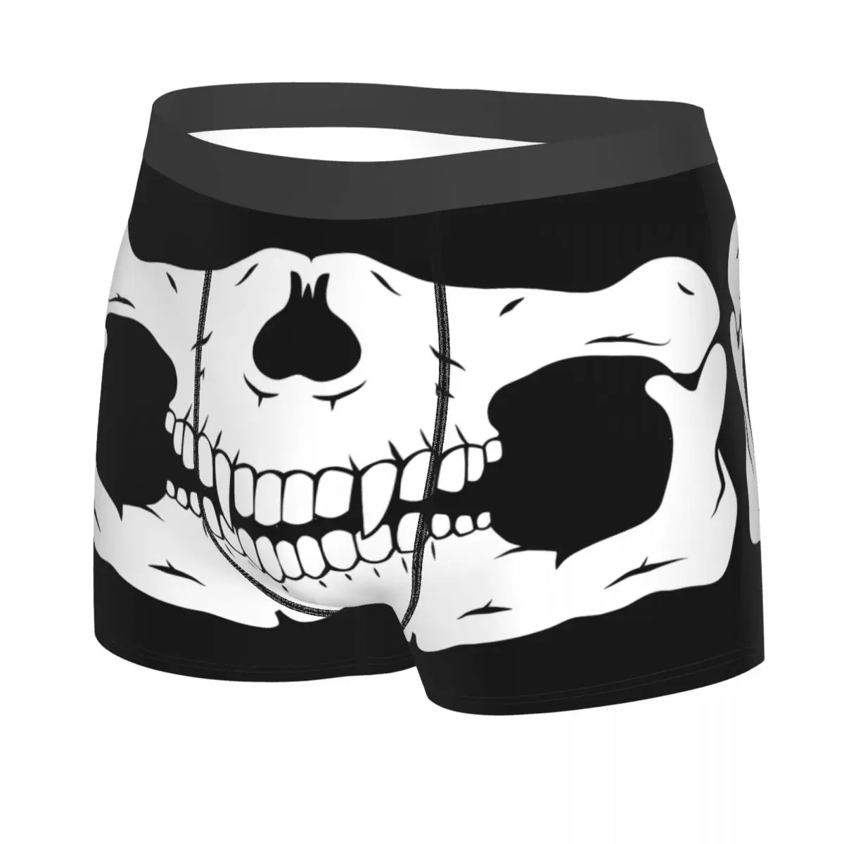 Custom Funny Rock Punk Band Misfits Skull Face Boxers Shorts Panties Men's Underpants Comfortable Heavy Metal Briefs Underwear