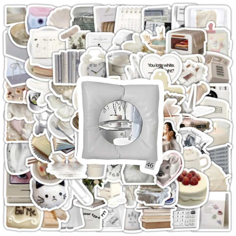 

100PCS INS Artsy Bohemian Cartoon Decoration Stickers Aesthetic DIY Scrapbooking Diary Skateboard Car Cool Decal Kid Toys Gifts